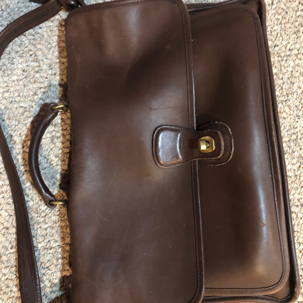 Authentic Coach Leather Briefcase